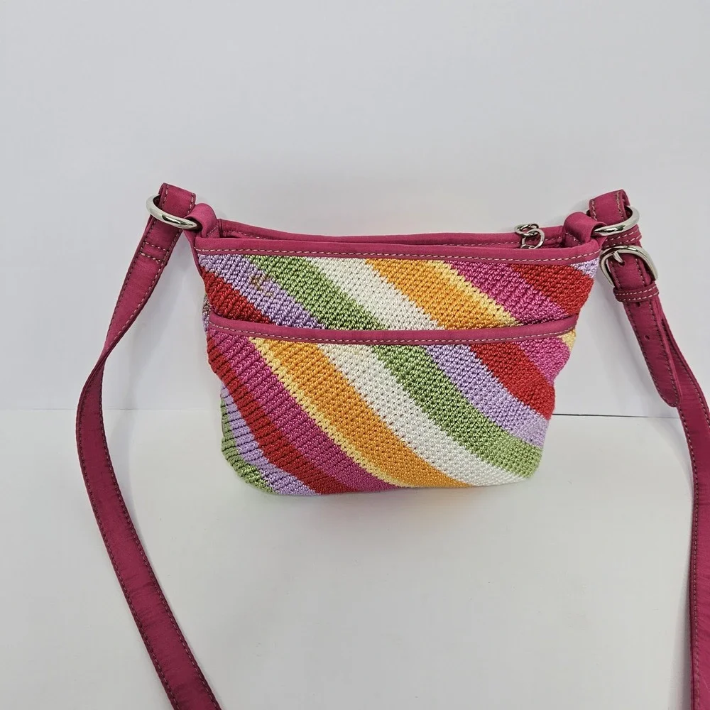 The‎ SAK Purse Crochet Crossbody Mulit Color Adjustable Strap